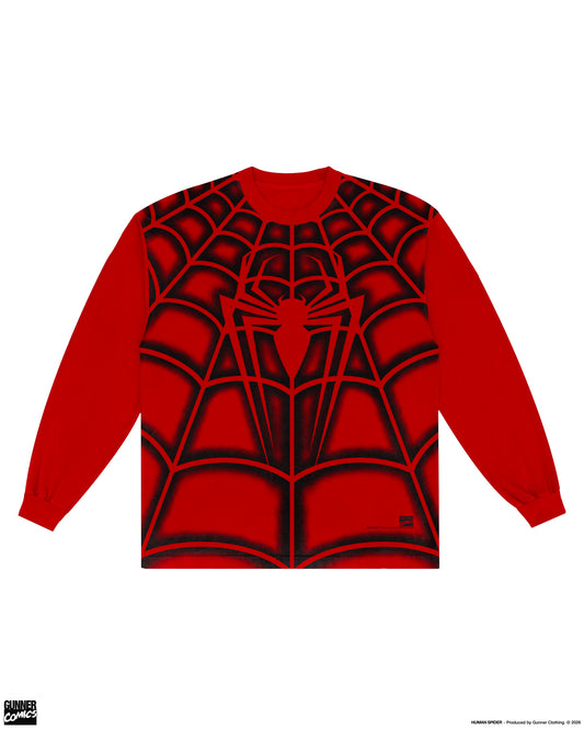 Human Spider Longsleeve Tee (Red)